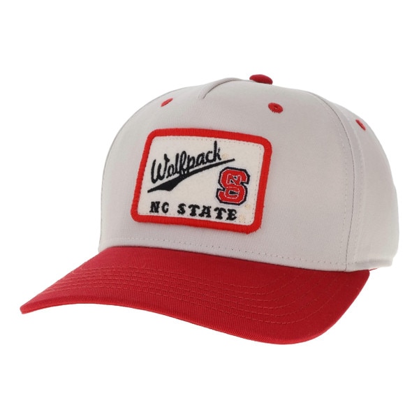 Stone/Red Heritage Snapback - Wolfp